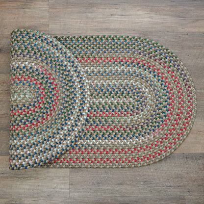 Heartsfield Braid Toasted Beige Multi Indoor Modern Farmhouse Rug