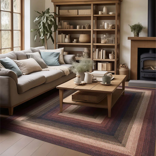  Prescott Black Braided Jute Rug 