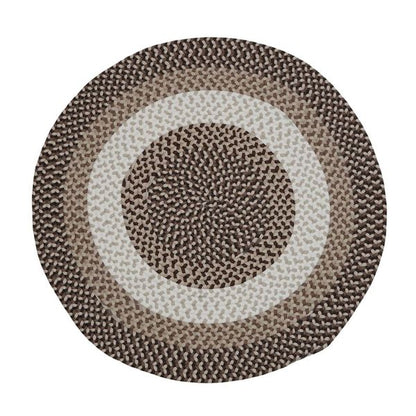 Benson Creek Braided Natural Sand Round Natural Rustic Farmhouse Rug