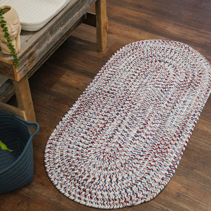 Jessee Tweed Oval Runner Natural Lace Modern Farmhouse Rug