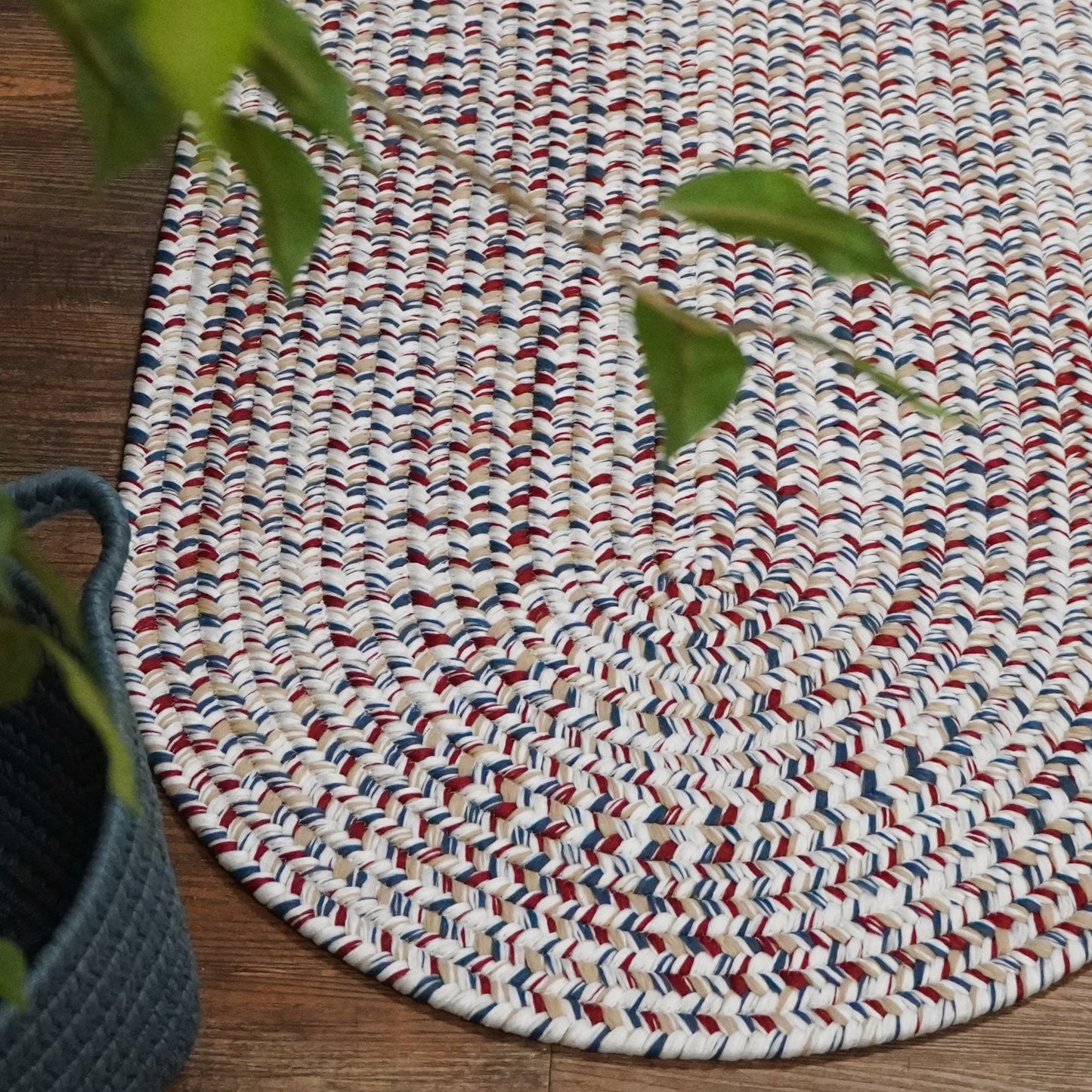 Jessee Tweed Americana Oval Modern Farmhouse Rug