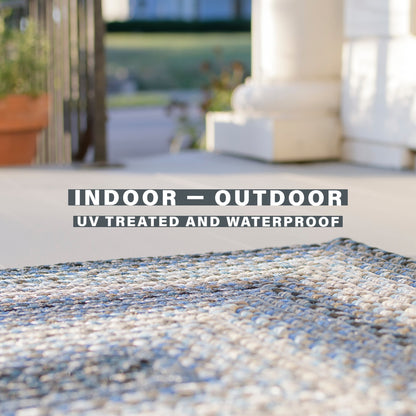 Juniper Blue Ultra Durable Braided Oval Rugs