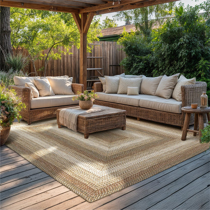 Wildwood Brown Ultra Durable Braided Rectangular Rugs