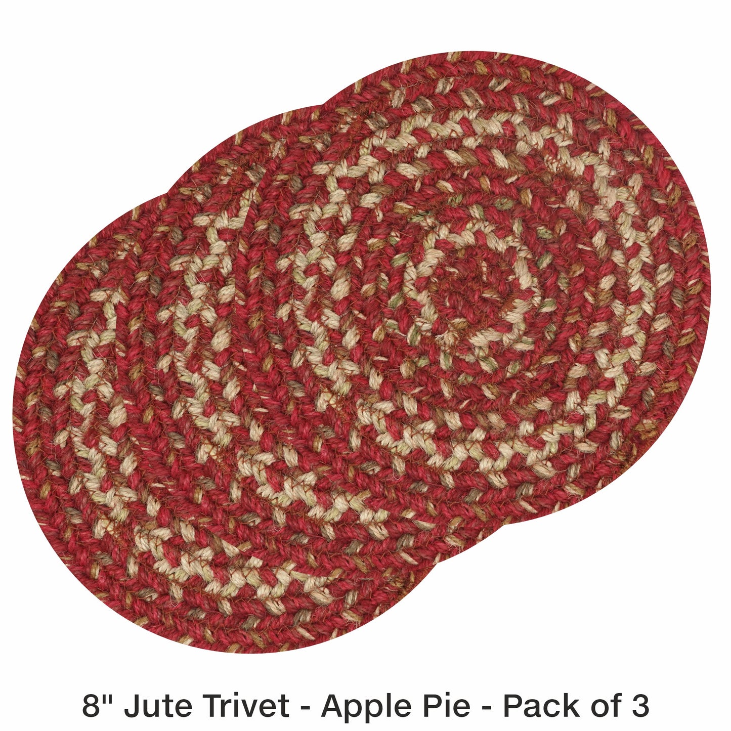 Apple Pie Red Jute Braided Accessories