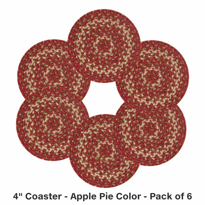 Apple Pie Red Jute Braided Accessories