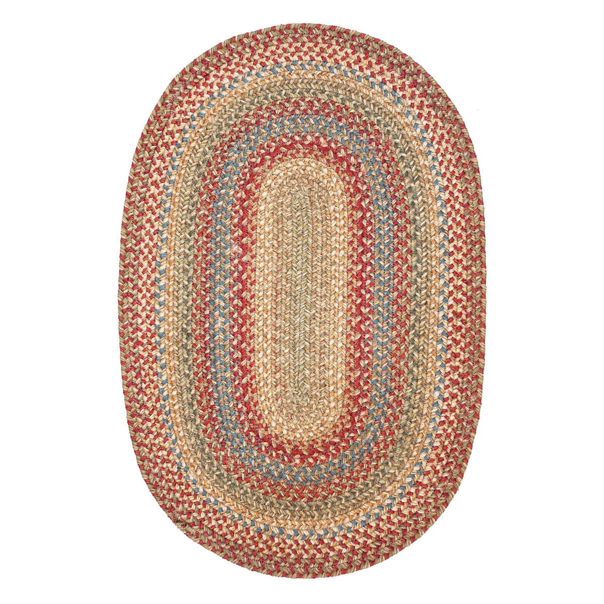 Azalea Multi Color Jute Oval Braided Rugs – Braided-Rugs.com