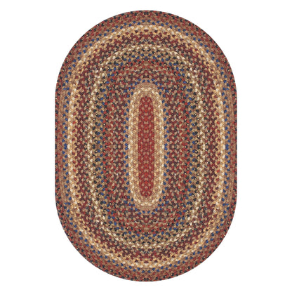 Biscotti Brown Cotton Oval Braided Rugs - Braided-Rugs.com