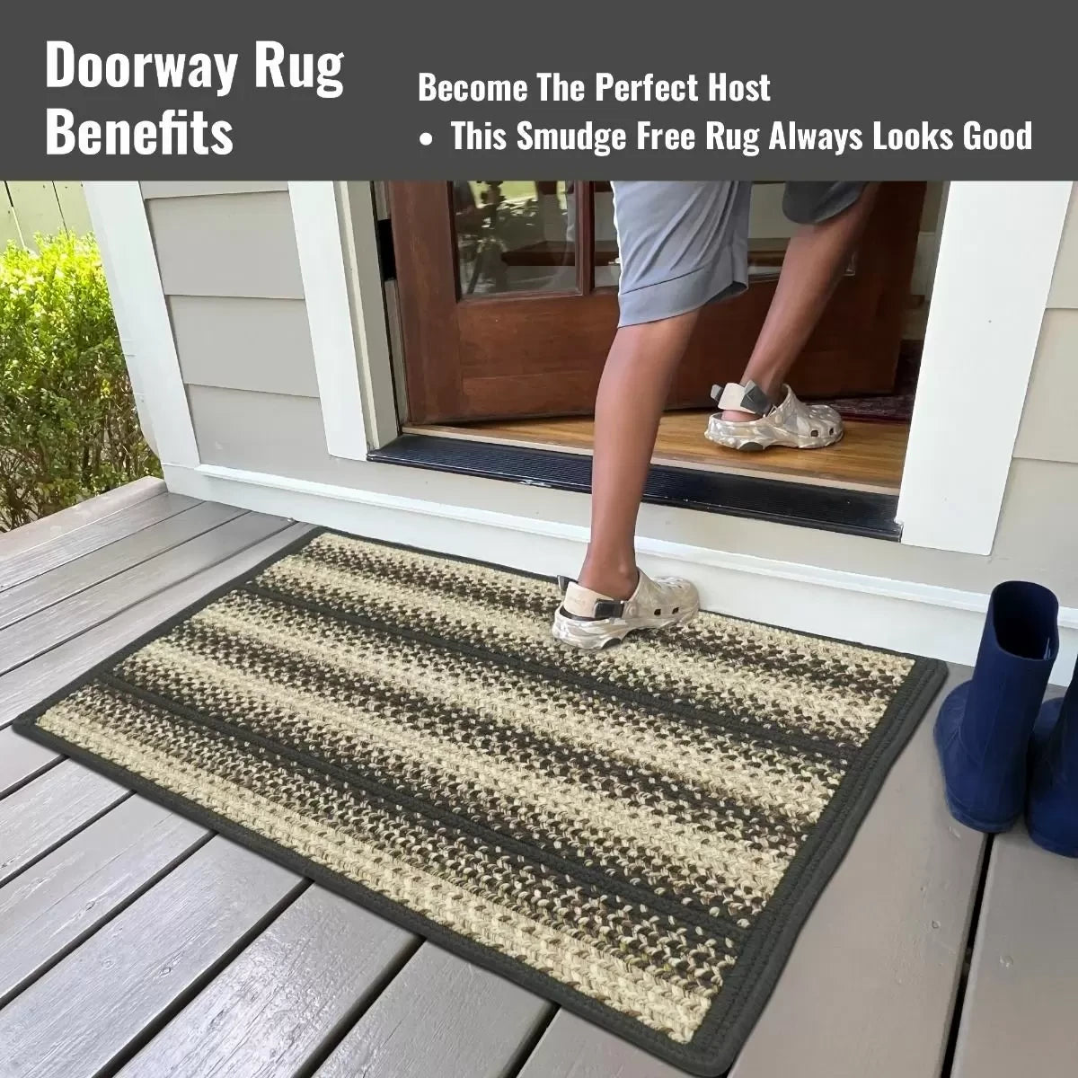 Rugs.com Non-Slip Outdoor Doormat