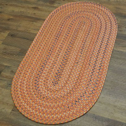 Colgate Braided Multi Rusted Red Indoor Runner Modern Farmhouse Rug