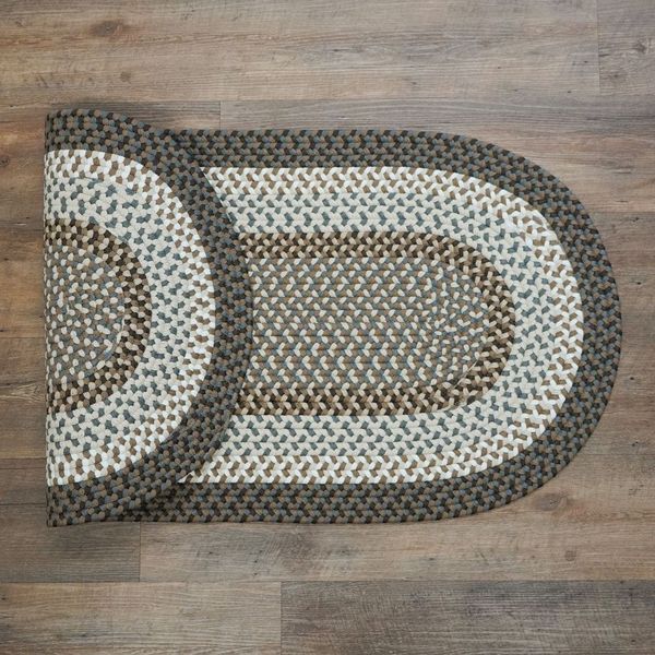 Benson Creek Braided Earth Tone Runner Natural Rustic Farmhouse Rug