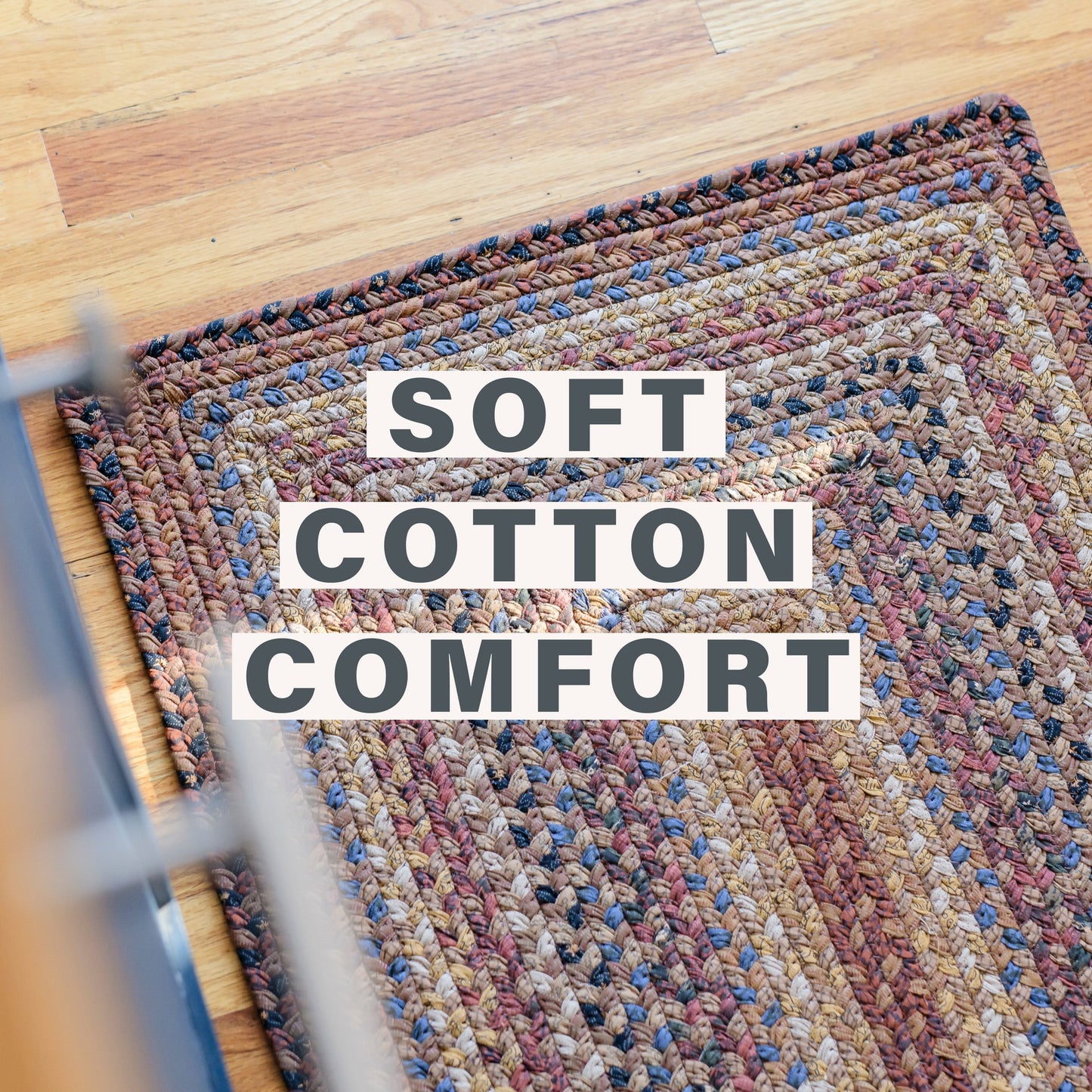 Biscotti Brown Cotton Oval Braided Rugs