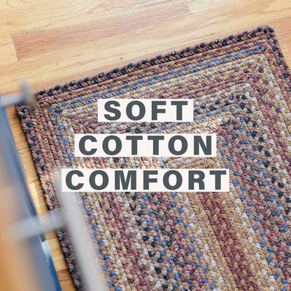 Biscotti Brown Cotton Oval Braided Rugs