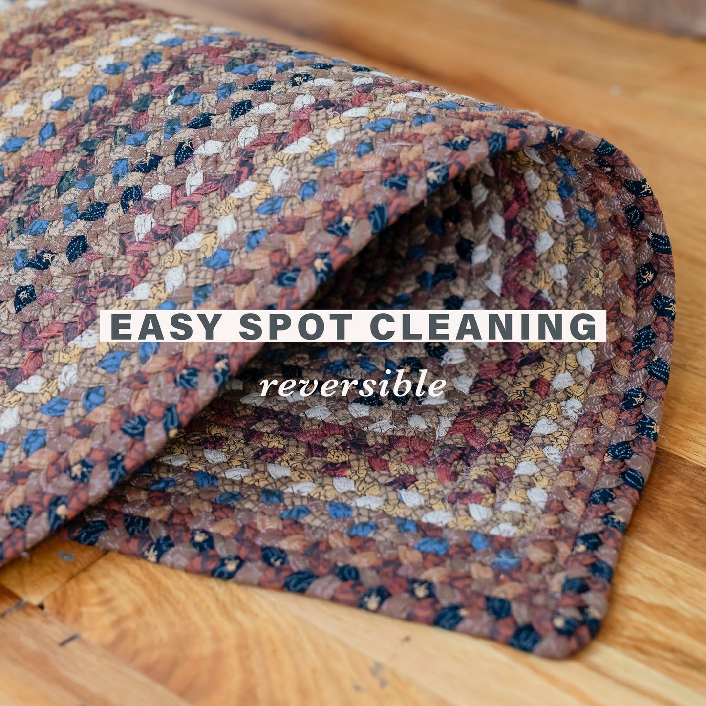 Biscotti Brown Cotton Oval Braided Rugs
