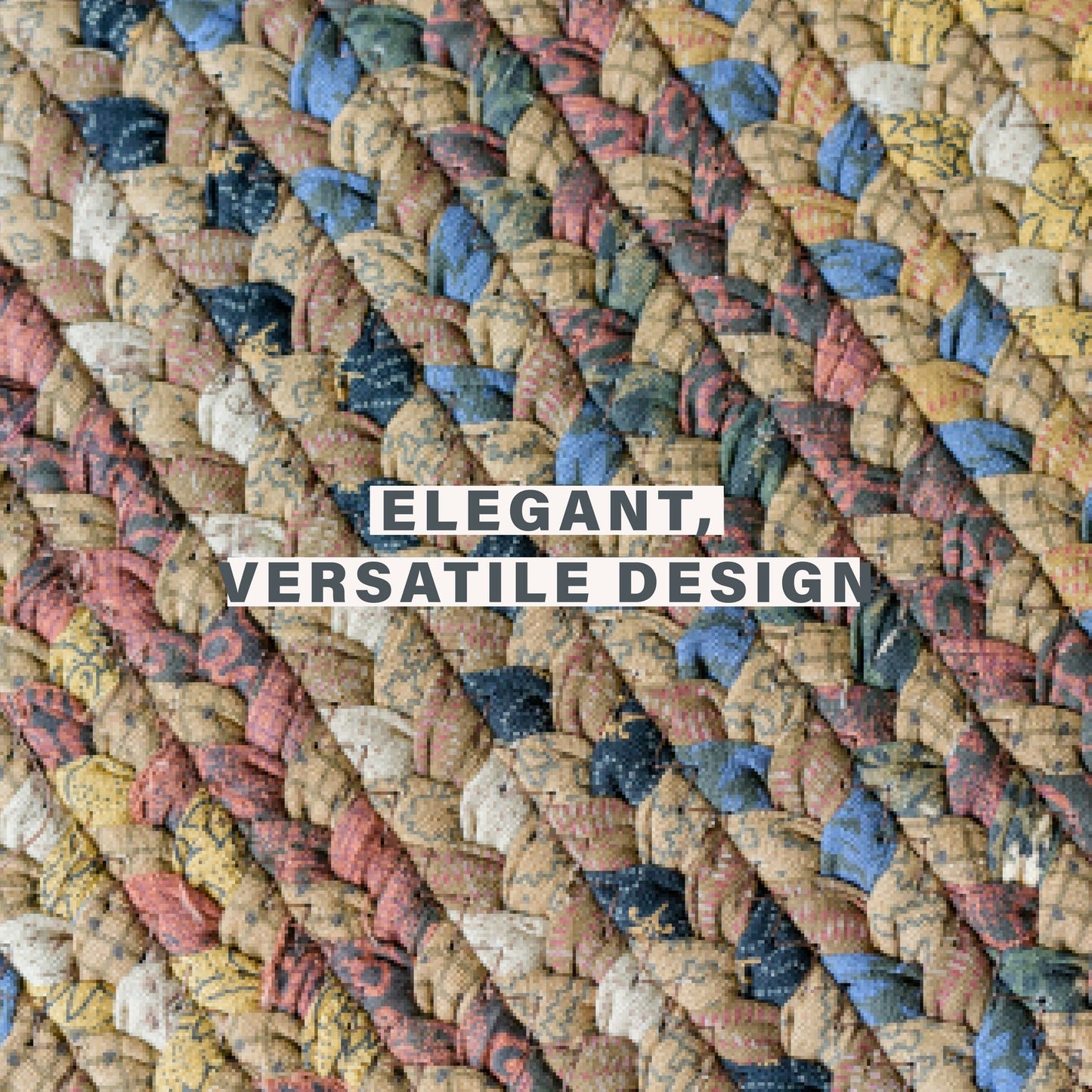 Biscotti Brown Cotton Oval Braided Rugs