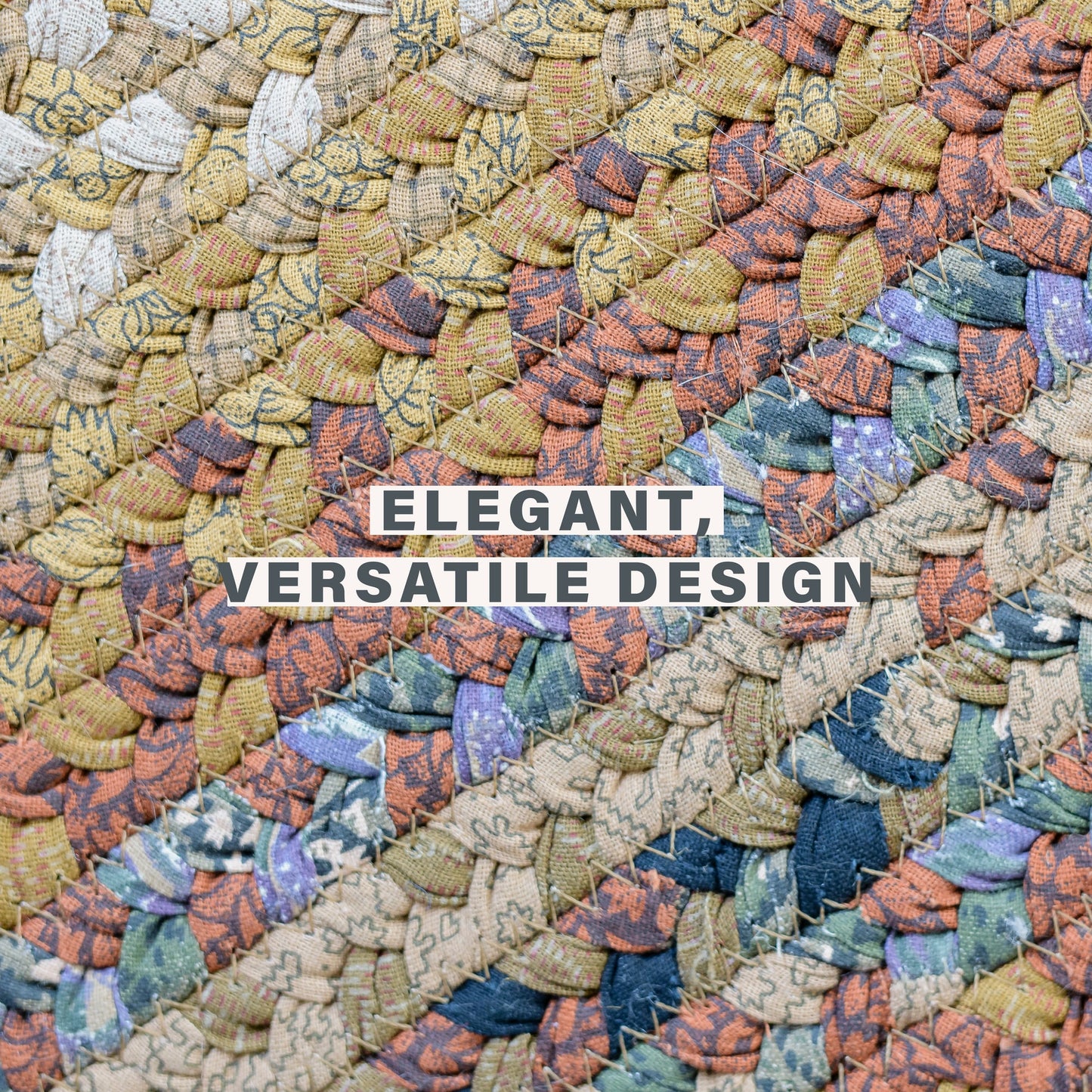 Peppercorn Multi Color Cotton Braided Oval Rugs