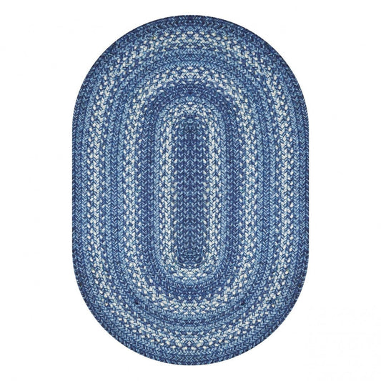 Baja Blue Cotton Braided Rugs by Homespice Decor - Lake Erie Gifts & Decor
