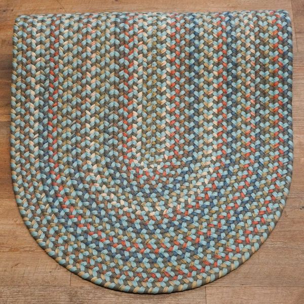 Colgate Braided Multi Stone Blue Indoor Modern Farmhouse Rug