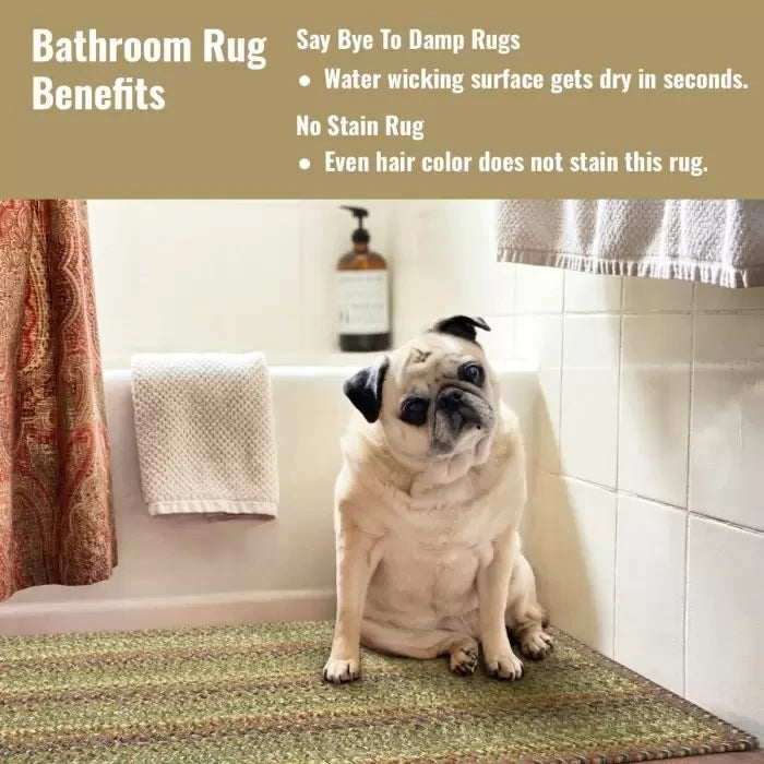 Non Slip, Waterproof Rug - Fiesta - Entryway, Kitchen, Bathroom, Dog Placemat