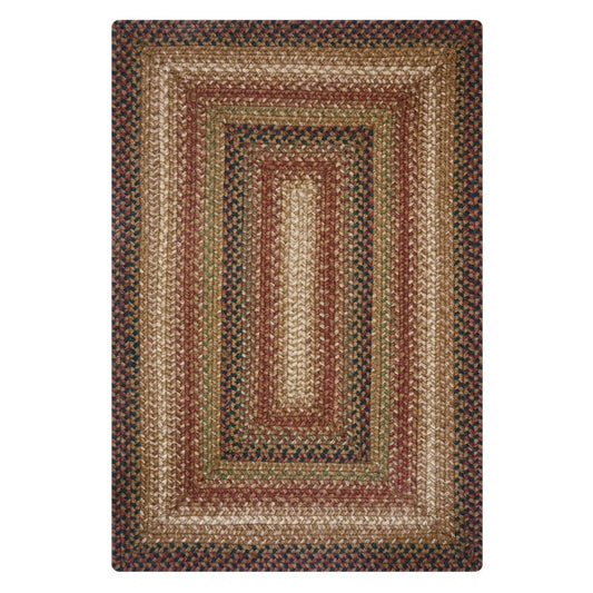 Capitol Importing 06-400 4 x 6 ft. Jute Oval Braided Rug - Rainbow 1 