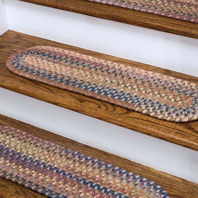 Floral New England Braid Stair Treads