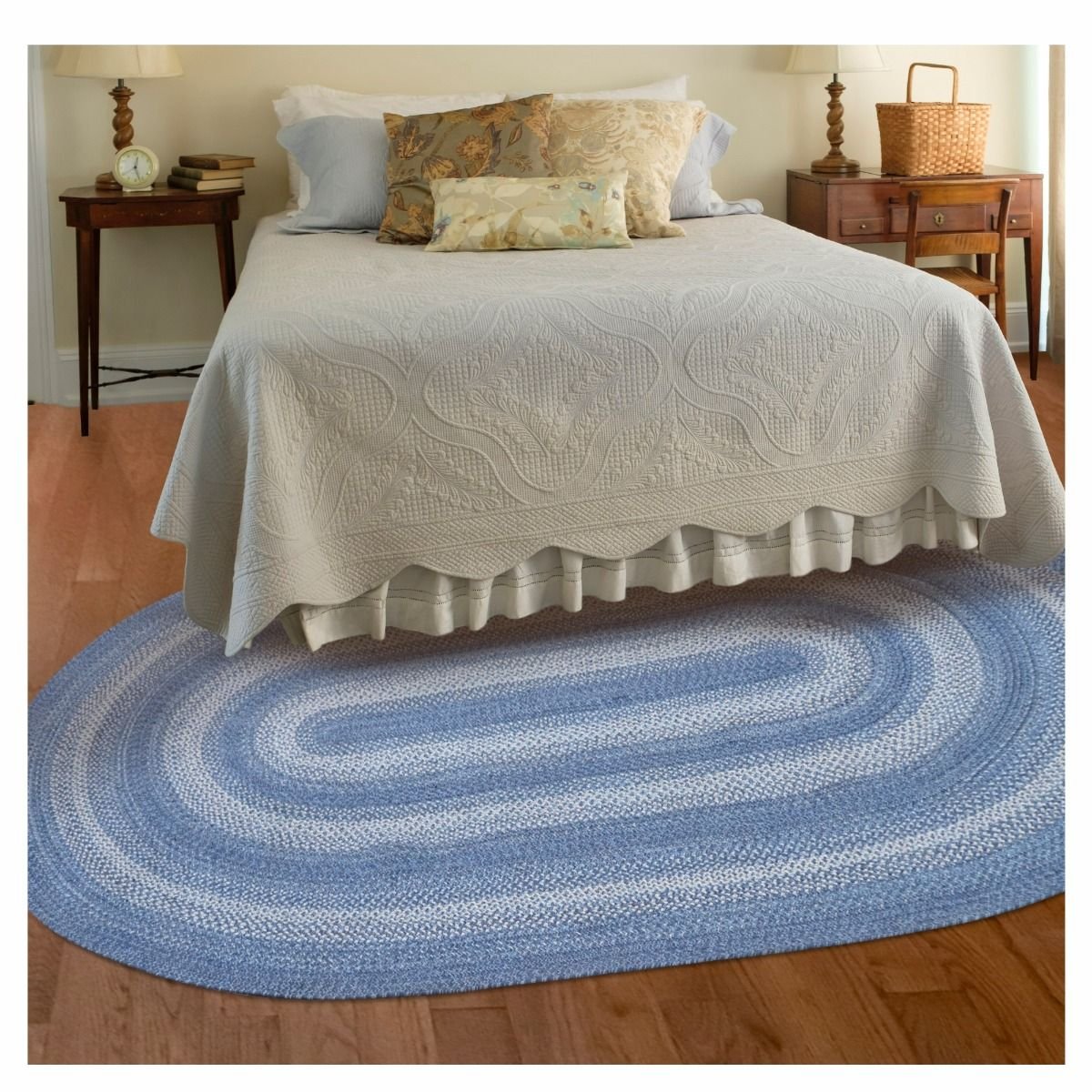 Denim Blue Jute Oval Braided Rugs – Braided-Rugs.com