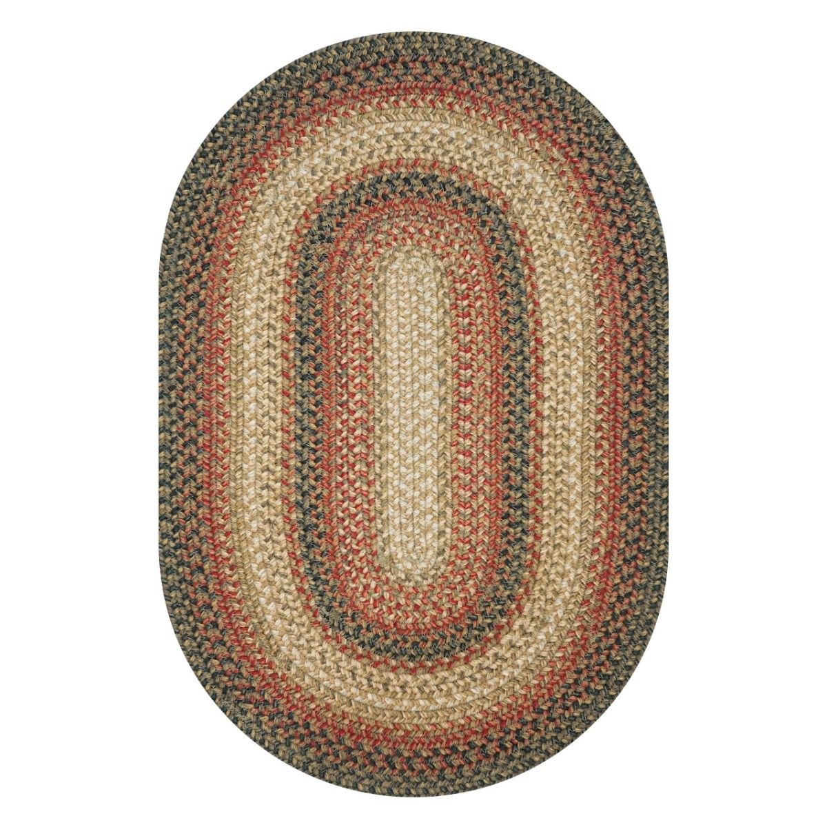 Abstract Hand Braided Beige Oval Jute Rug With Brown Border Rug at Rs  108/sq ft in Dausa