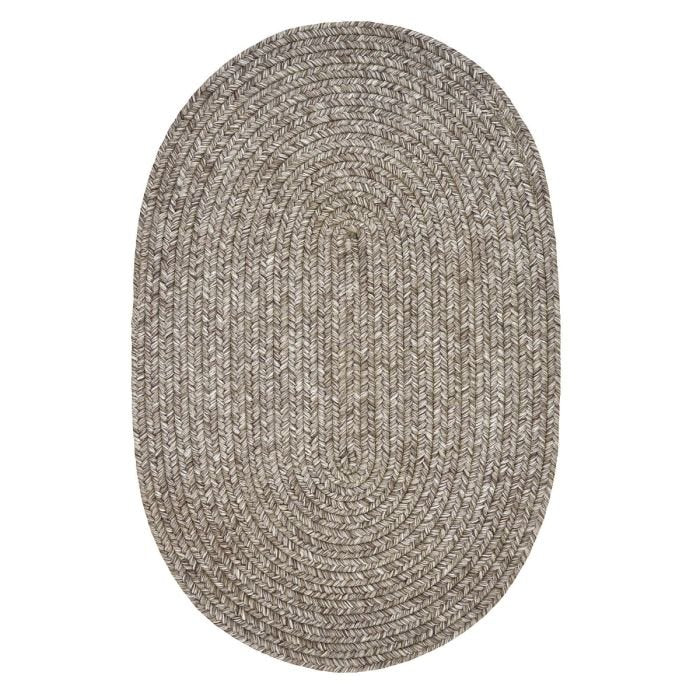 Slate Outdoor Braided Oval Rugs - Braided-Rugs.com
