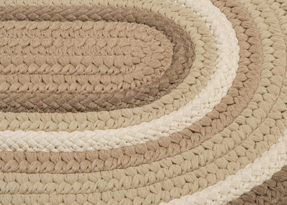 Brooklyn Natural Outdoor Braided Oval Rugs