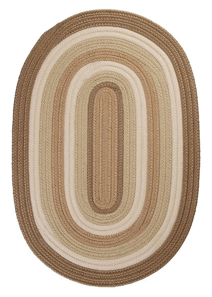 Brooklyn Natural Outdoor Braided Oval Rugs