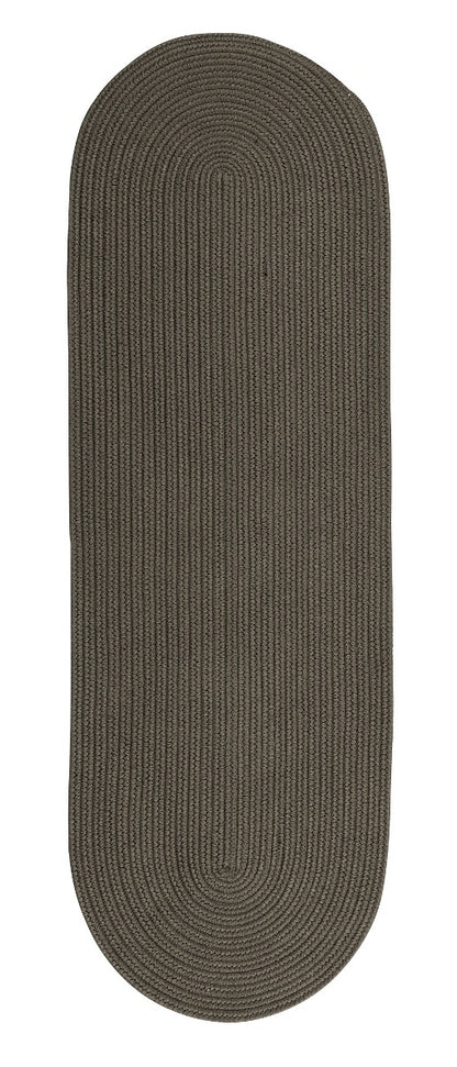 Boca Raton Gray Outdoor Braided Oval Rugs