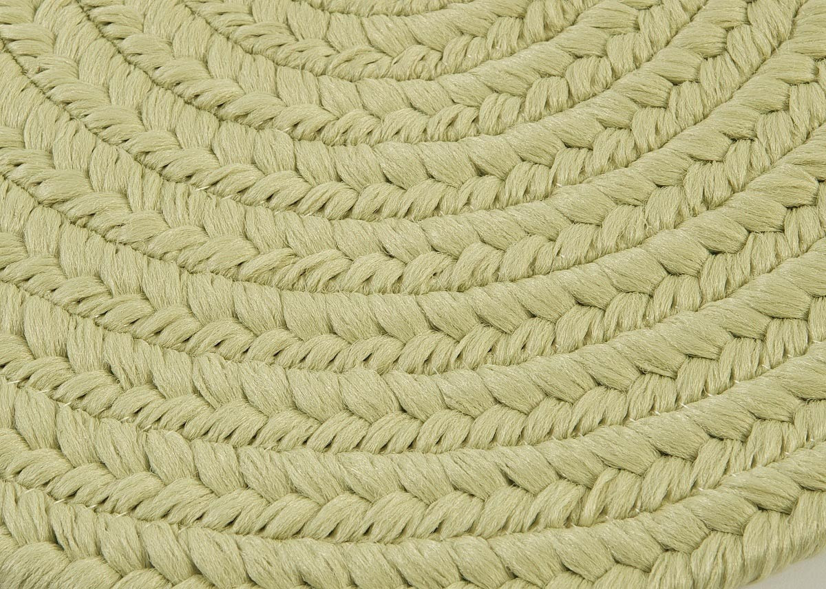 Boca Raton Celery Outdoor Braided Oval Rugs