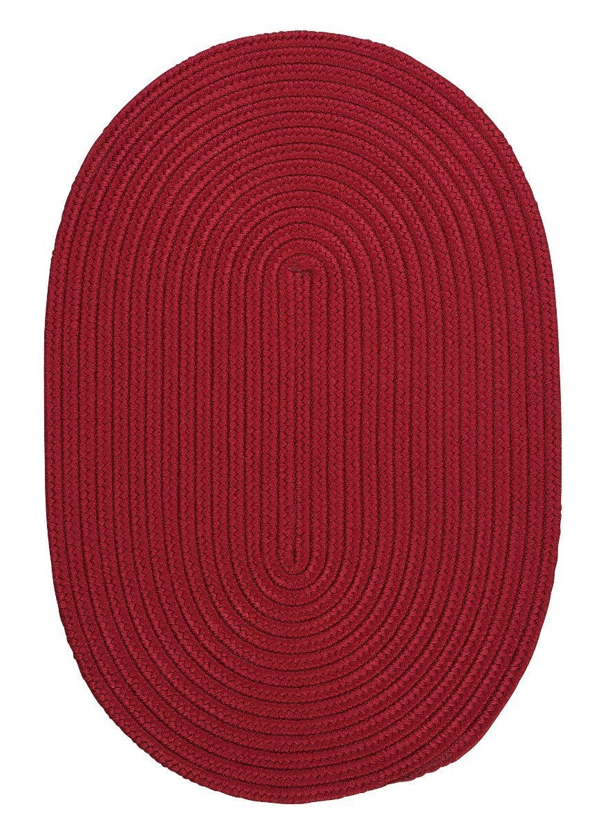Boca Raton Sangria Outdoor Braided Oval Rugs