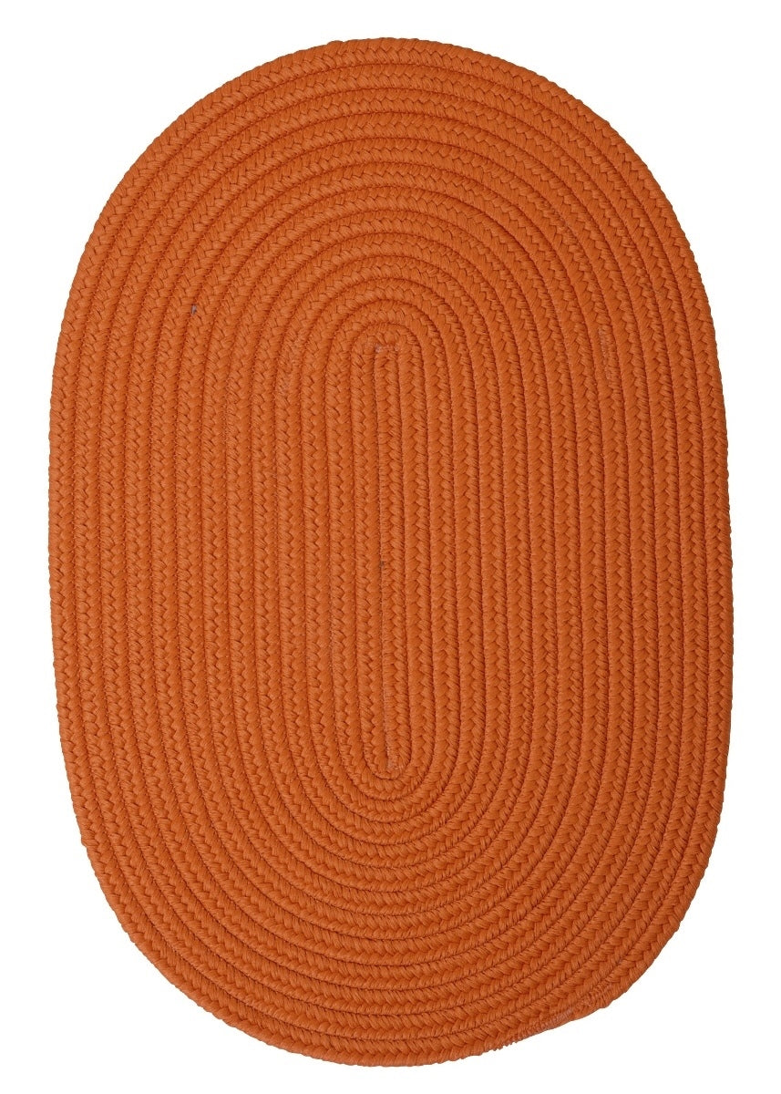 Boca Raton Rust Outdoor Braided Oval Rugs