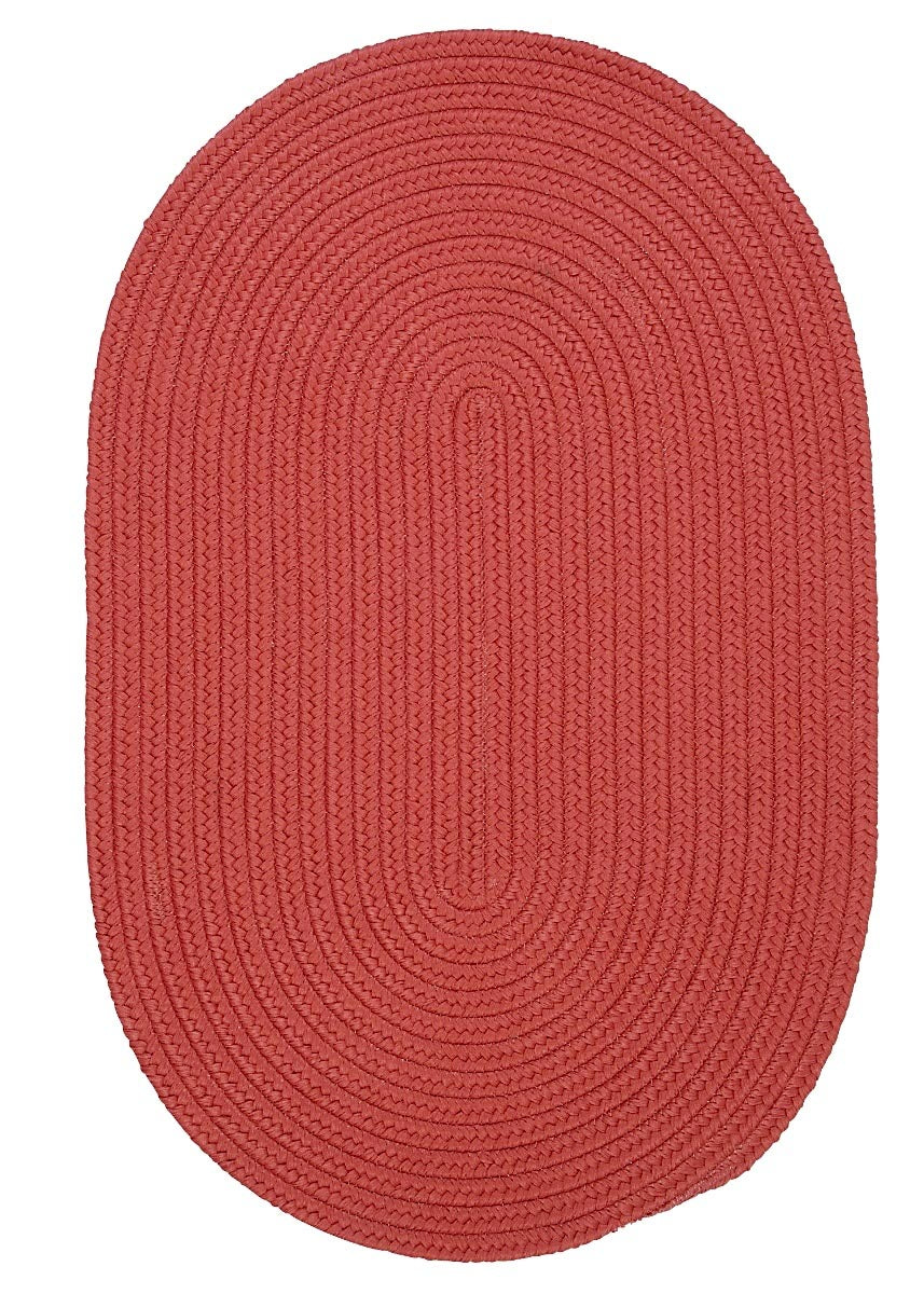 Boca Raton Terracotta Outdoor Braided Oval Rugs