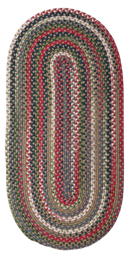 Chestnut Knoll Straw Beige Outdoor Braided Oval Rugs