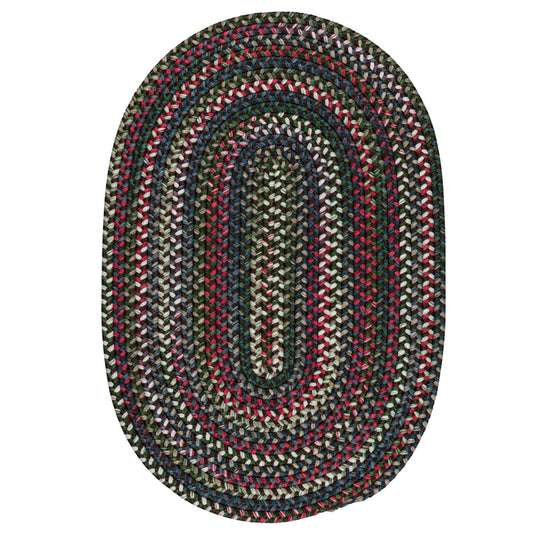 Chestnut Knoll Saddle Brown Outdoor Braided Oval Rugs