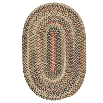 Cedar Cove Natural Outdoor Braided Oval Rugs