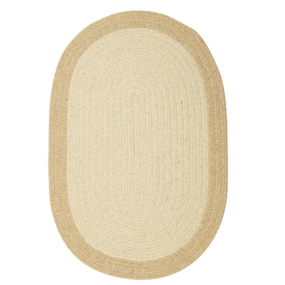 Hudson Natural Wool Braided Oval Rugs