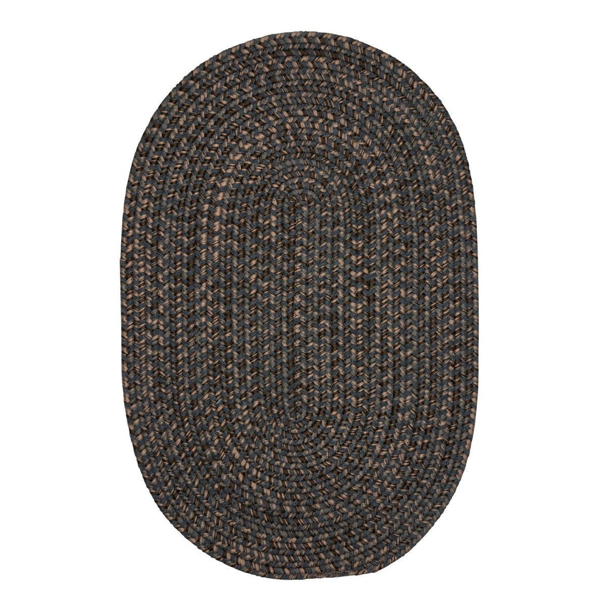 Hayward Charcoal Outdoor Braided Oval Rugs