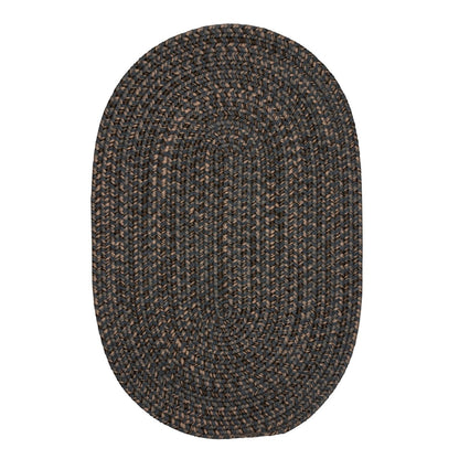 Hayward Charcoal Outdoor Braided Oval Rugs