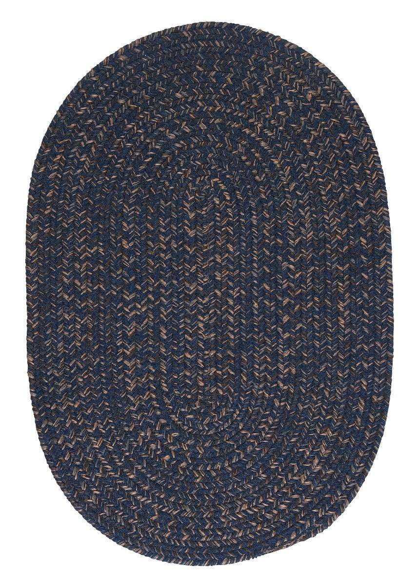 Hayward Navy Outdoor Braided Oval Rugs