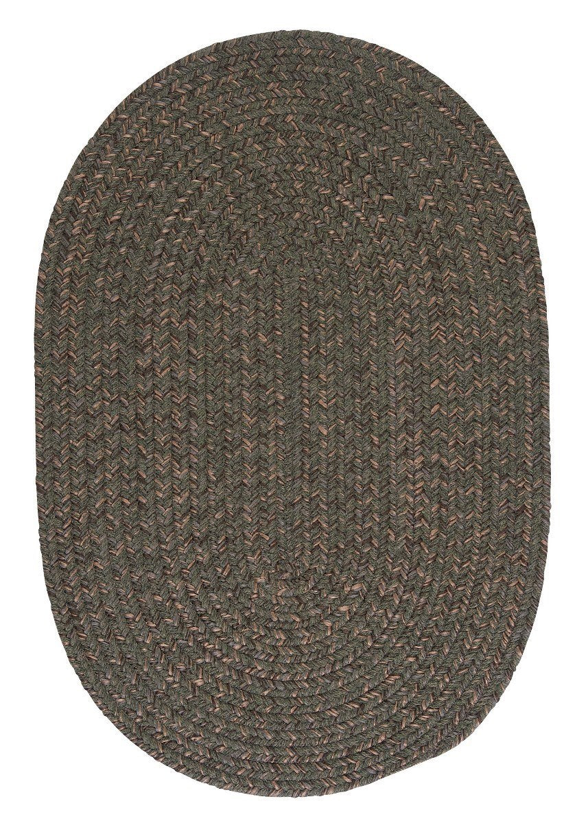 Hayward Olive Outdoor Braided Oval Rugs