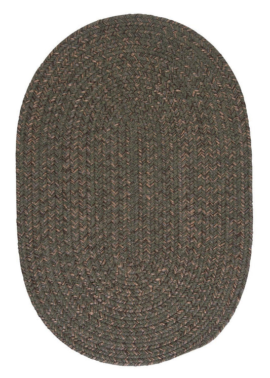 Hayward Olive Outdoor Braided Oval Rugs