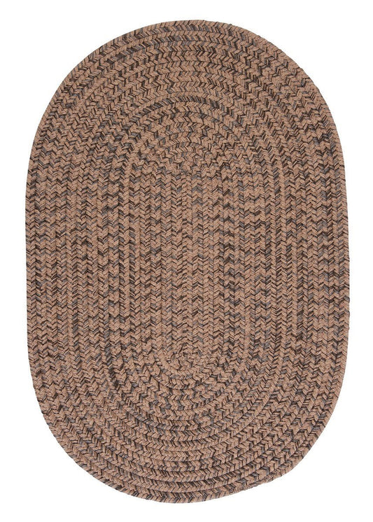 Hayward Mocha Outdoor Braided Oval Rugs