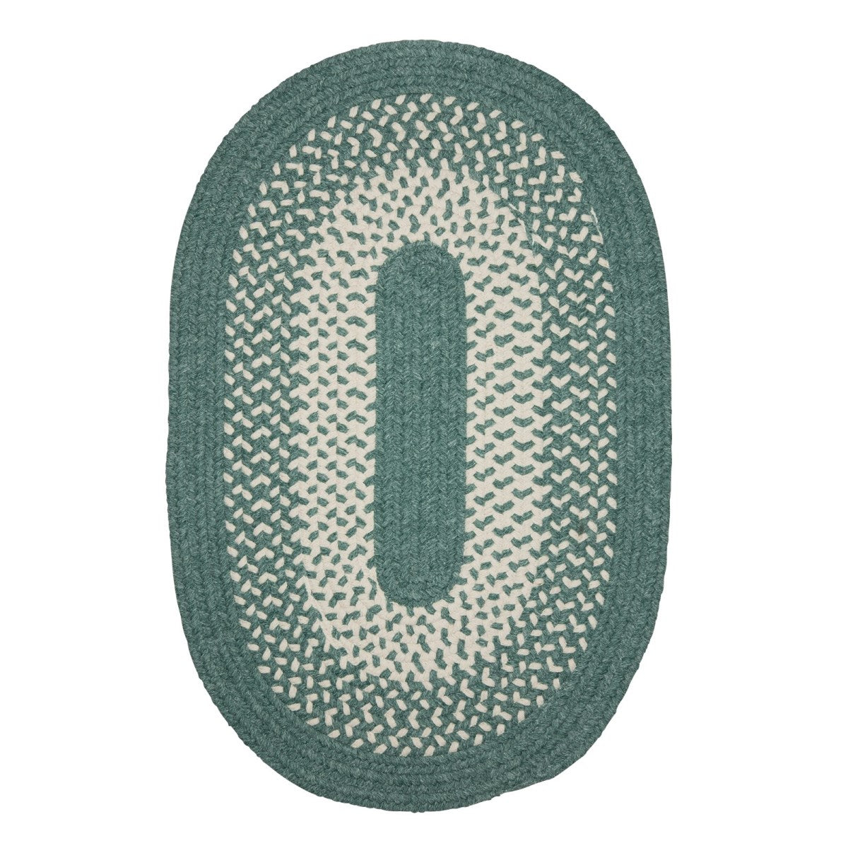 Jackson Teal Outdoor Braided Oval Rugs