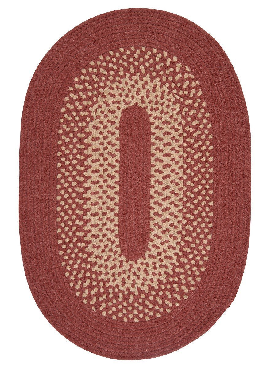 Jackson Rosewood Outdoor Braided Oval Rugs