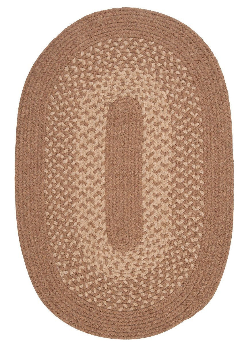 Jackson Taupe Outdoor Braided Oval Rugs