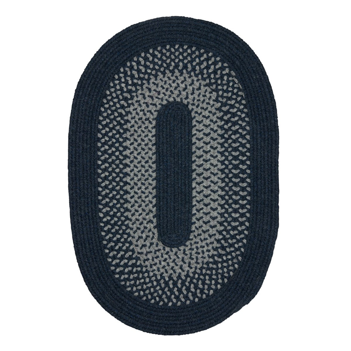 Madison Navy Outdoor Braided Oval Rugs