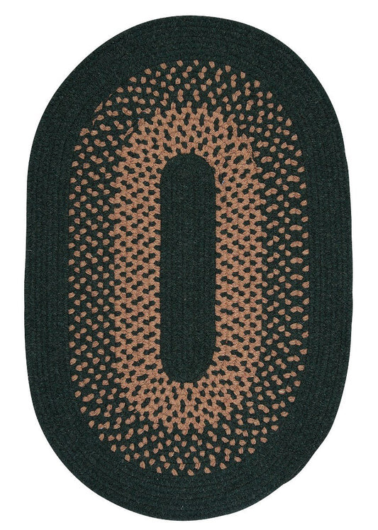 Madison Alpine Green Outdoor Braided Oval Rugs