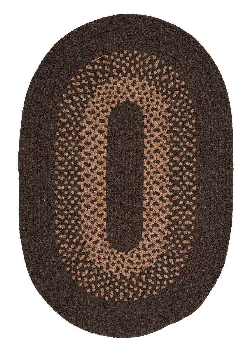 Madison Roasted Brown Outdoor Braided Oval Rugs